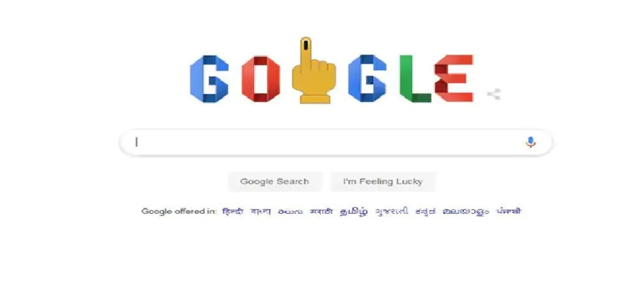 Google celebrates beginning of Lok Sabha Elections with doodle