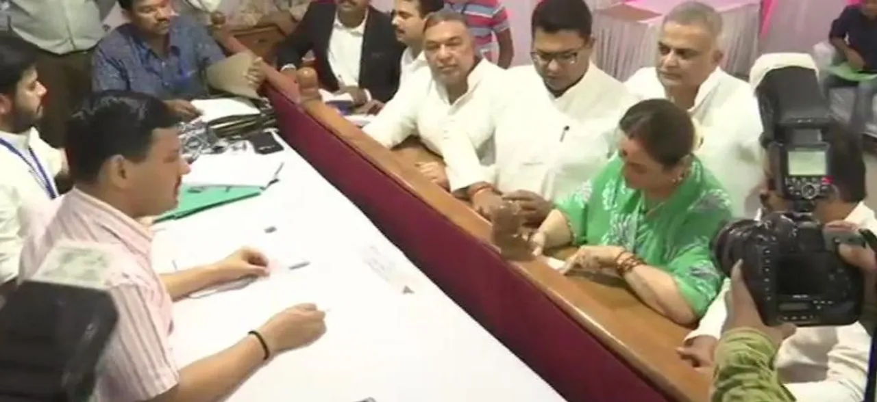 Poonam Sinha, Shatrughan Sinha's wife and Samajwadi Party leader, files nomination from Lucknow  