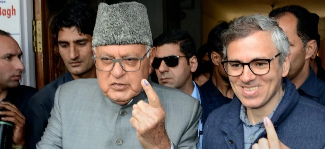 Lok Sabha Polls Phase 2: Farooq Abdullah, son Omar cast vote in Srinagar