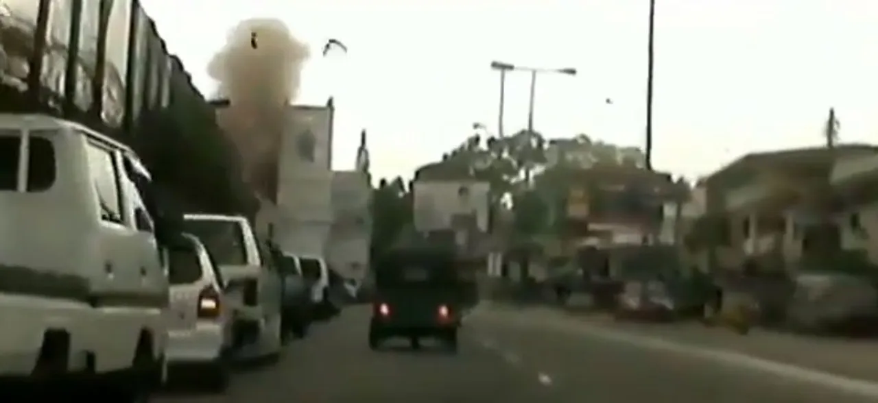 Video: Blast at Sri Lankaâ€™s Kochikade St. Anthony's church caught on camera