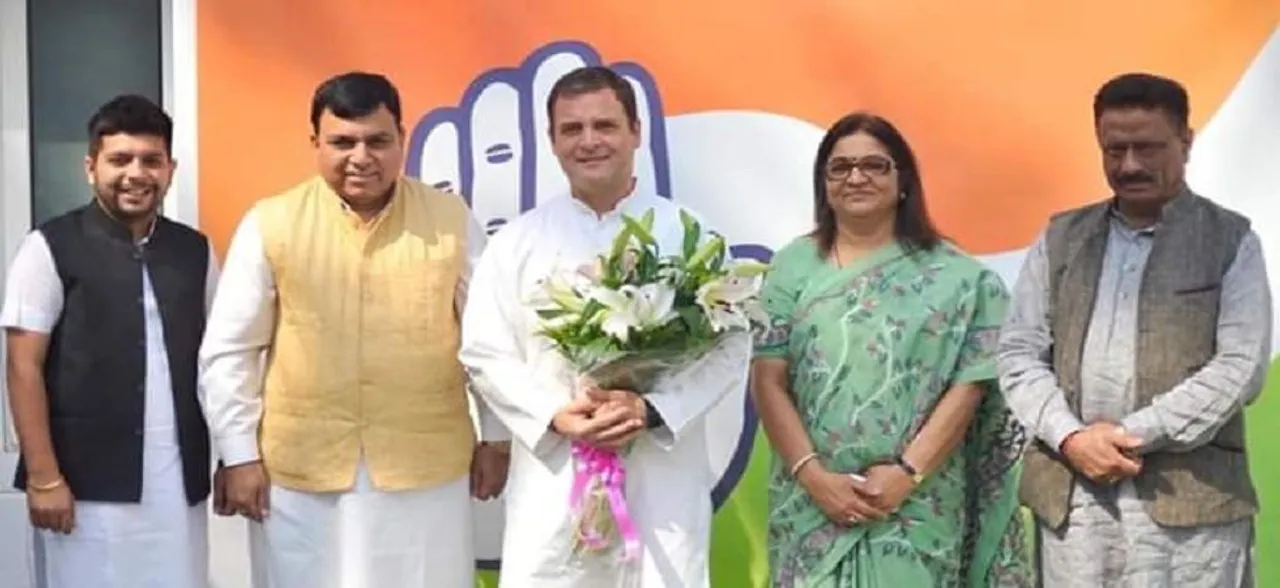 Set back for BJP as former Hamirpur BJP MP Suresh Chandel joins Congress