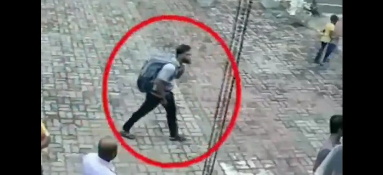 Watch: Suicide bomber caught on CCTV entering church in Sri Lanka