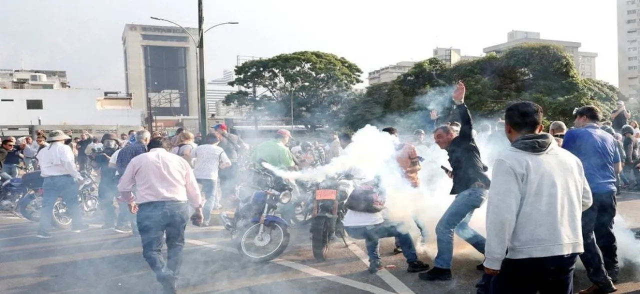 Clashes break out at Venezuela May Day protest