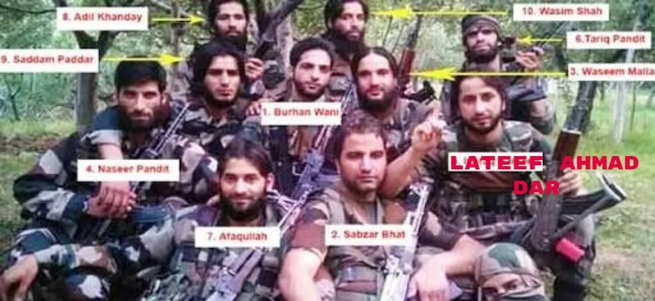 Burhan Wani gang wiped out: The last of 12 identified as Lateef Ahmad Dar eliminated in Kashmir