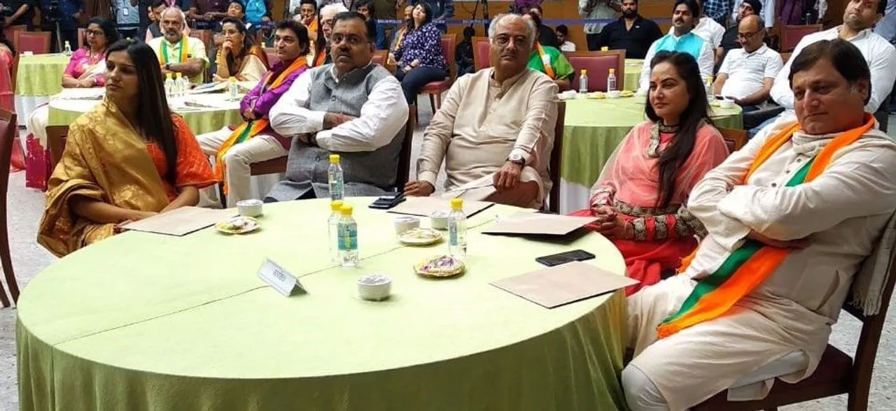Sapna Chaudhary, Boney Kapoor take part in Delhi get together to support BJP