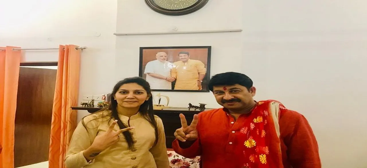 In defence of 'good friend' Manoj Tiwari, Sapna Chaudhary's karma jibe at Kejriwal