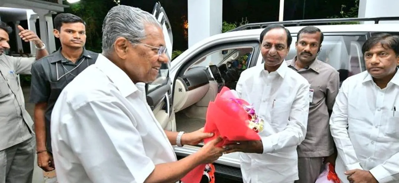 KCR meets Pinarayi Vijayan with 'federal front' idea, 'busy' Stalin may adjourn meeting 