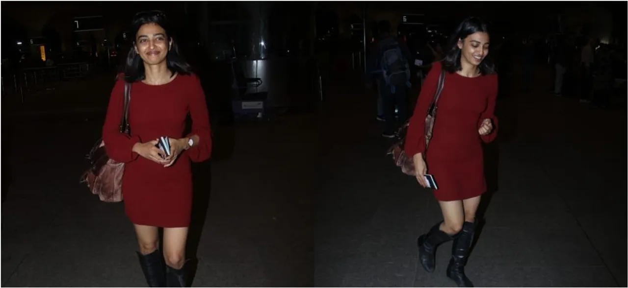 Stealing it all, Radhika Apte looks sexy as ever in a rustic dress!