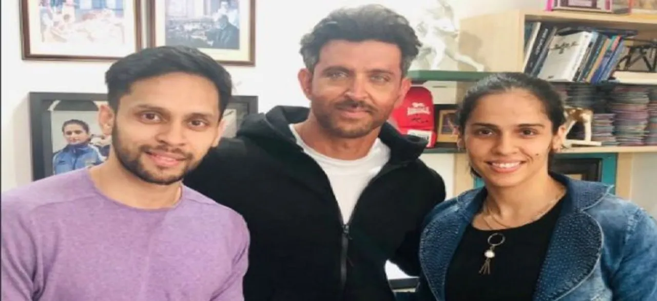 When Saina Nehwal and her husband met Hrithik Roshan