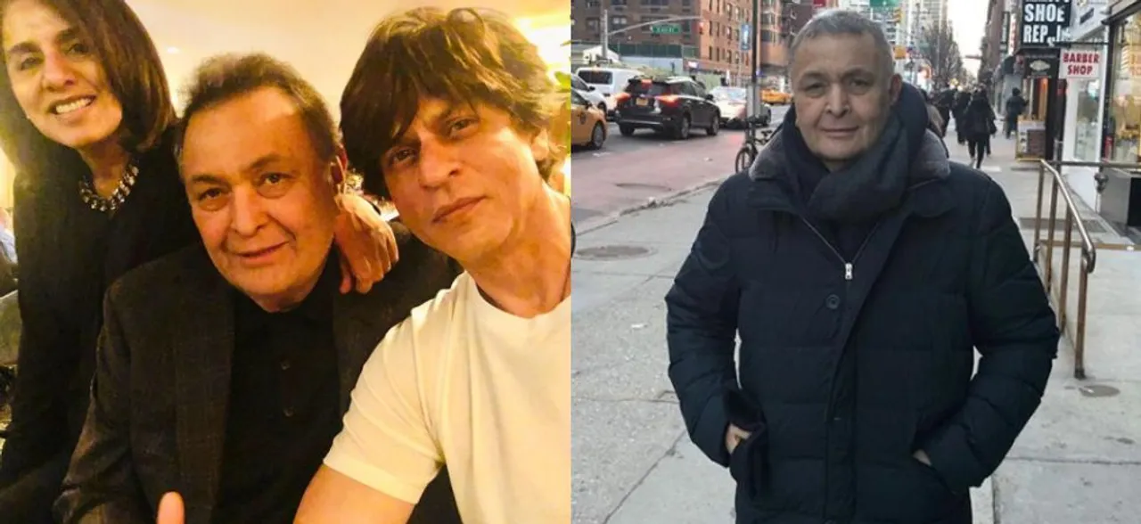 Shah Rukh Khan visits Rishi Kapoor and Neetu Kapoor in New York, see PIC 