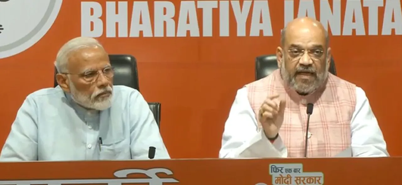 At maiden presser, PM directs all questions to Amit Shah; Congress says 'showing up is half the battle' 