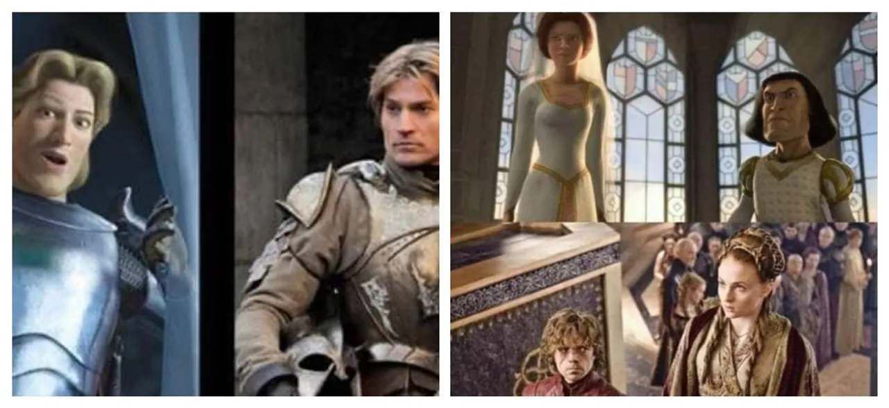 Somebody compared stills from â€˜Game of Thronesâ€™ to â€˜Shrekâ€™ and the similarity is indistinguishable, CHECK out 
