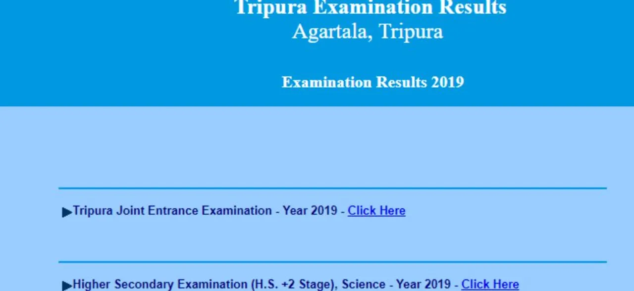LIVE: TBSE HSC Result 2019: Tripura Board ANNOUNCES 12th Arts, Commerce Results at tripuraresults.nic.in, CHECK HERE
