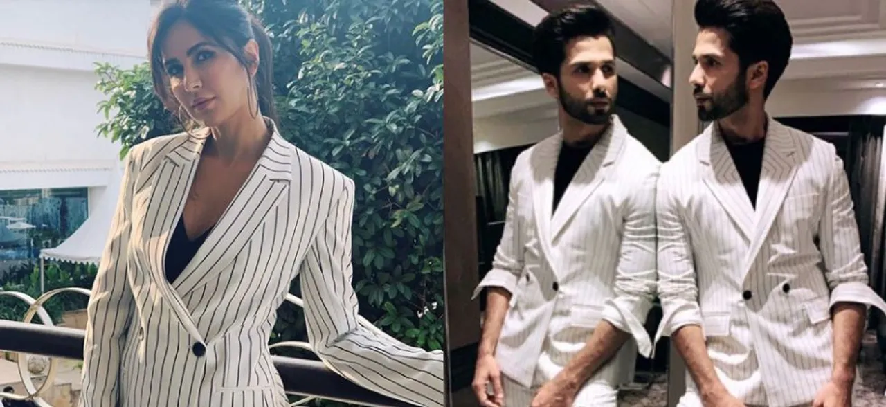 Katrina Kaif or Shahid Kapoor â€“ who wore the pantsuit better? Check pictures here