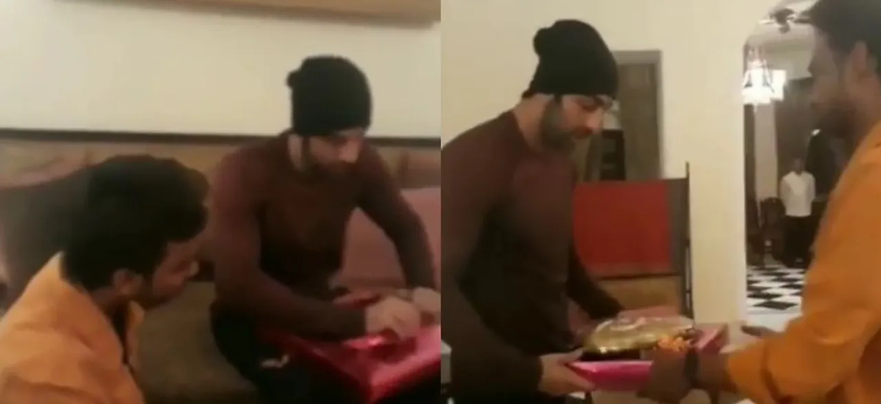 VIDEO: Ranbir Kapoor gets BRUTALLY trolled after a fan touches his feet and sits on floor