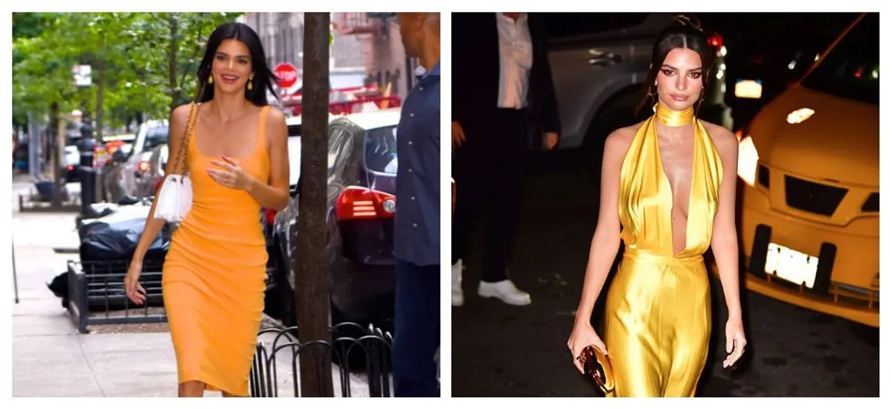 Fashion face-off: Kendall Jenner and Emily Ratajkowski stuns in an all yellow dress 