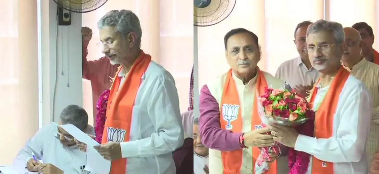 S Jaishankar files nomination papers for Rajya Sabha poll from Gujarat