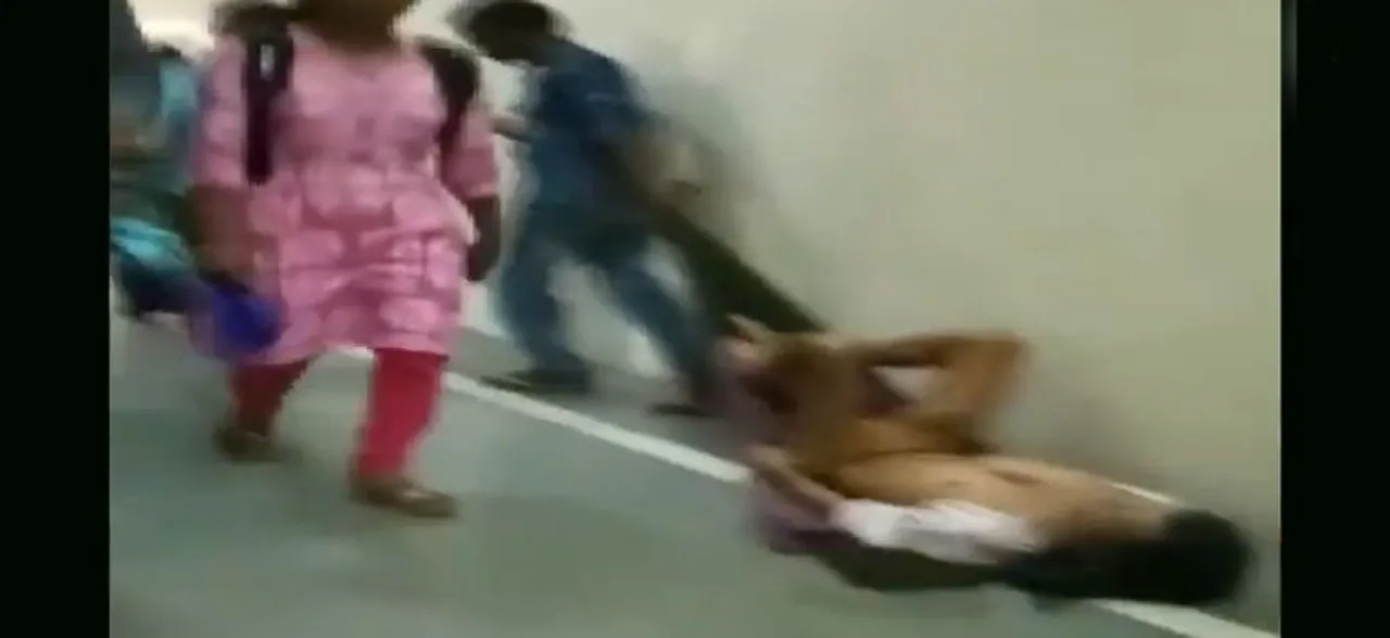 Three suspended after video of patient being dragged to X-ray room on bedsheet went viral