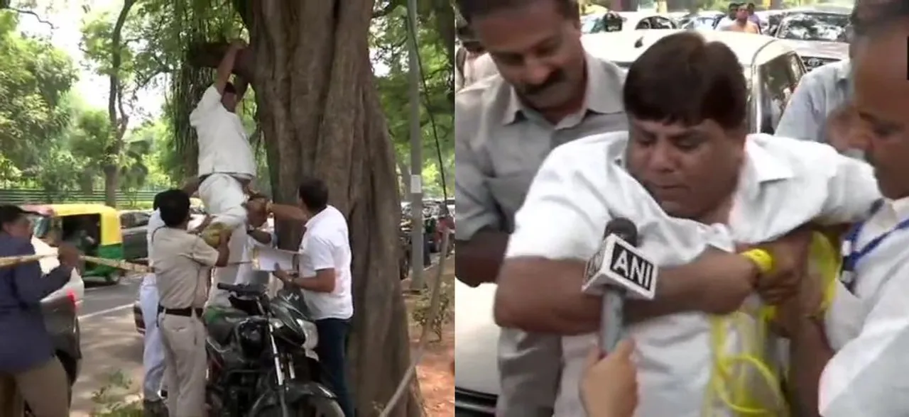 Rahul Gandhi's 'supporter' tries to commit suicide outside Congress headquarters over his resignation 