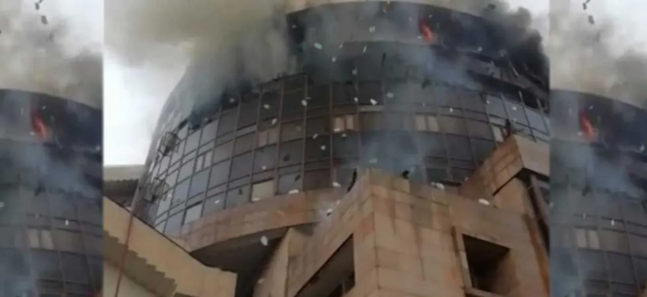 Major fire breaks out in DGHS complex in Delhi's Karkardooma, 22 fire tenders at spot