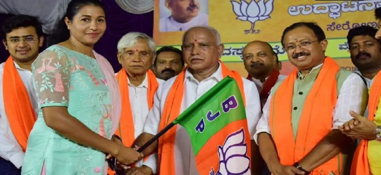 Legendary long jumper Anju Bobby George joins BJP in presence of BS Yeddyurappa
