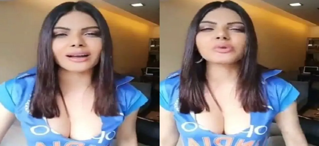 VIDEO | Sherlyn Chopra raps for Team India during World Cup semi-final against New Zealand 