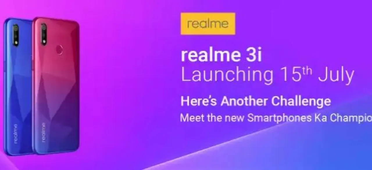 Realme 3i to debut in India on July 15: Expected price, specs inside