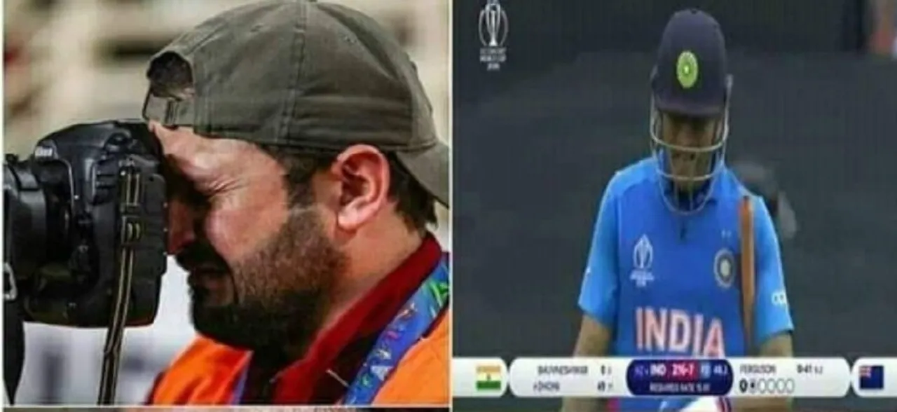 FACT CHECK: Did THIS cameraman break down after MS Dhoni's dismissal in semifinal?  