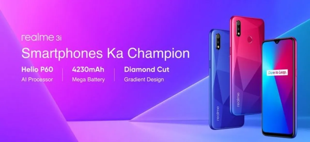 Realme 3i launched in India, price starts Rs 7,999: Specs inside