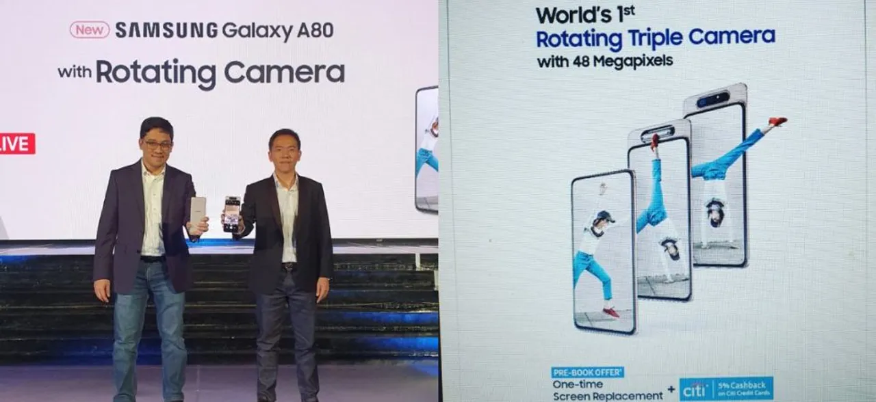 Samsung Galaxy A80 launched in India at Rs 47,990: Specifications, launch offers inside 