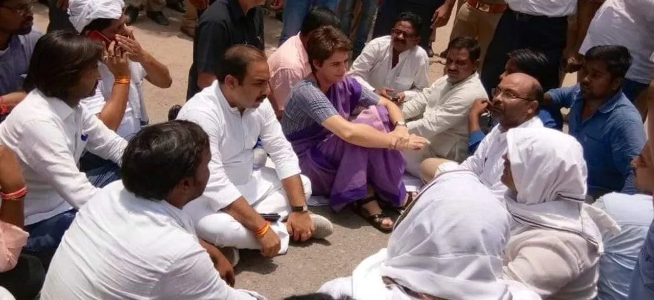 19 hrs later, Priyanka Gandhi refuses to fill bail bond, remains adamant on meeting Sonbhadra victims