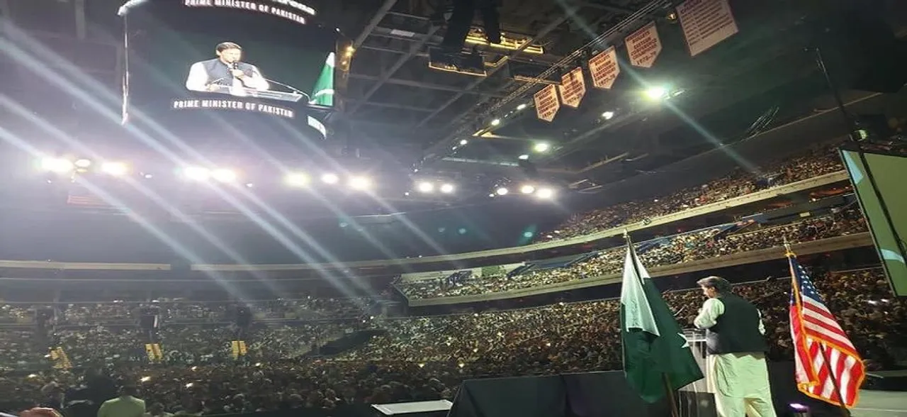 Imran Khan addresses Pakistani diaspora in Washington, to meet Donald Trump today