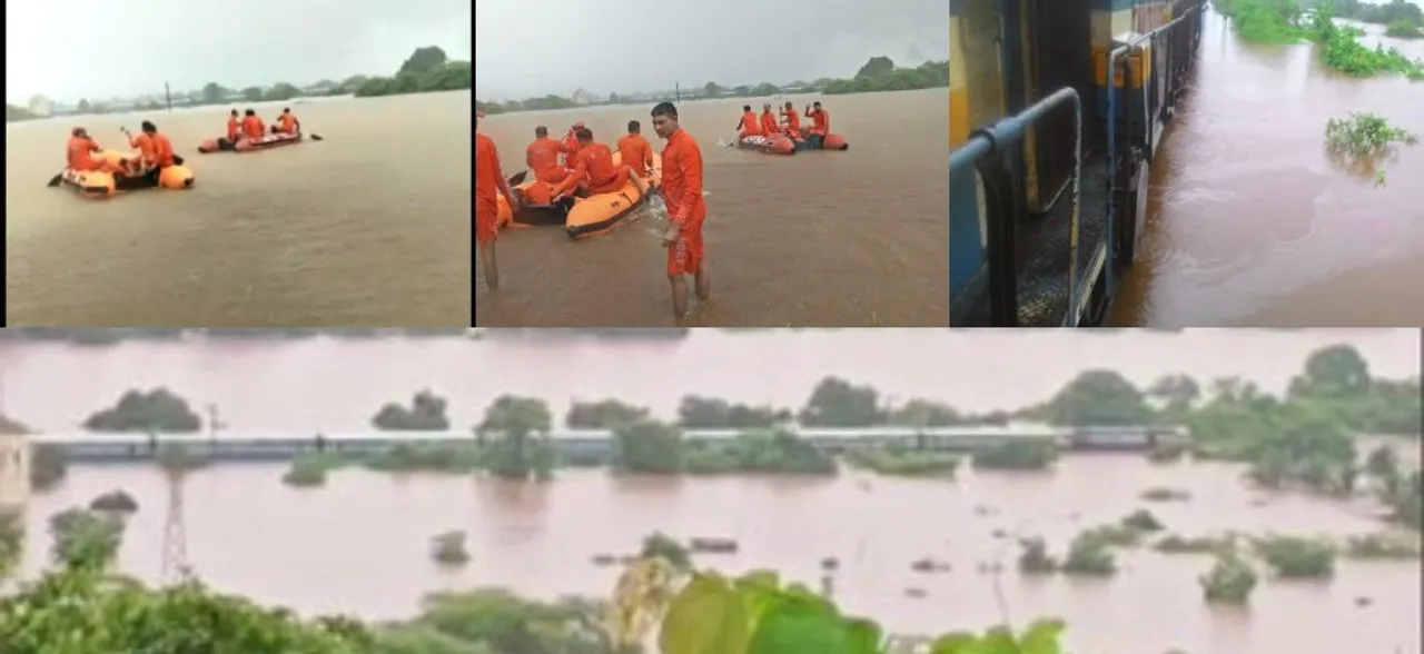 Mahalaxmi Express stranded near Mumbai due to flooded tracks: 600 passengers rescued