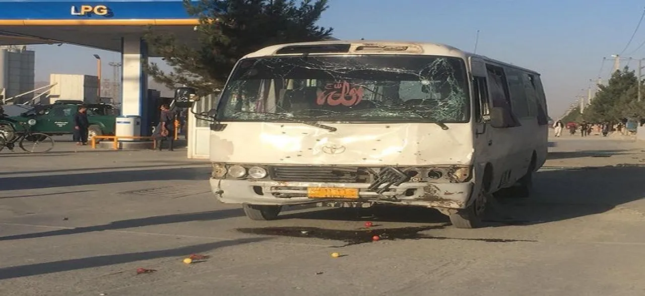 Afghan TV bus bombed in Kabul, two people killed