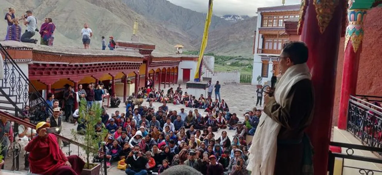 After fiery speech in Parliament, Ladakh MP returns home, gets rousing reception