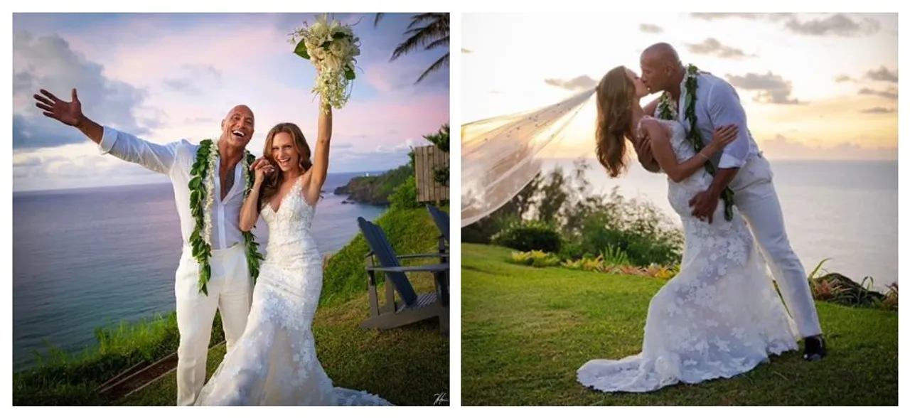 Dwayne Johnson and long-time girlfriend Lauren Hashian are finally married! CHECK out pics