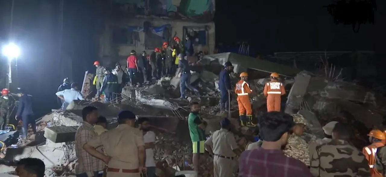 2 dead, 5 injured as four-storey building collapses in Maharashtra's Bhiwandi