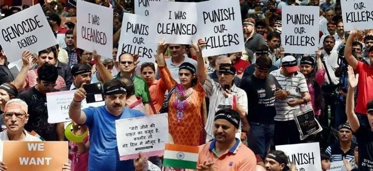 Kashmiri Pandit community in US hold rally to support revocation of Article 370
