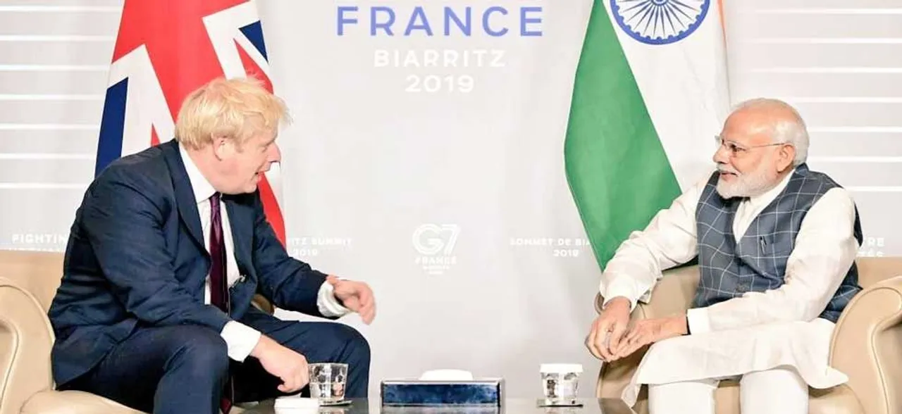 Modi discusses bilateral trade with British PM Boris Johnson on sidelines of G7 Summit
