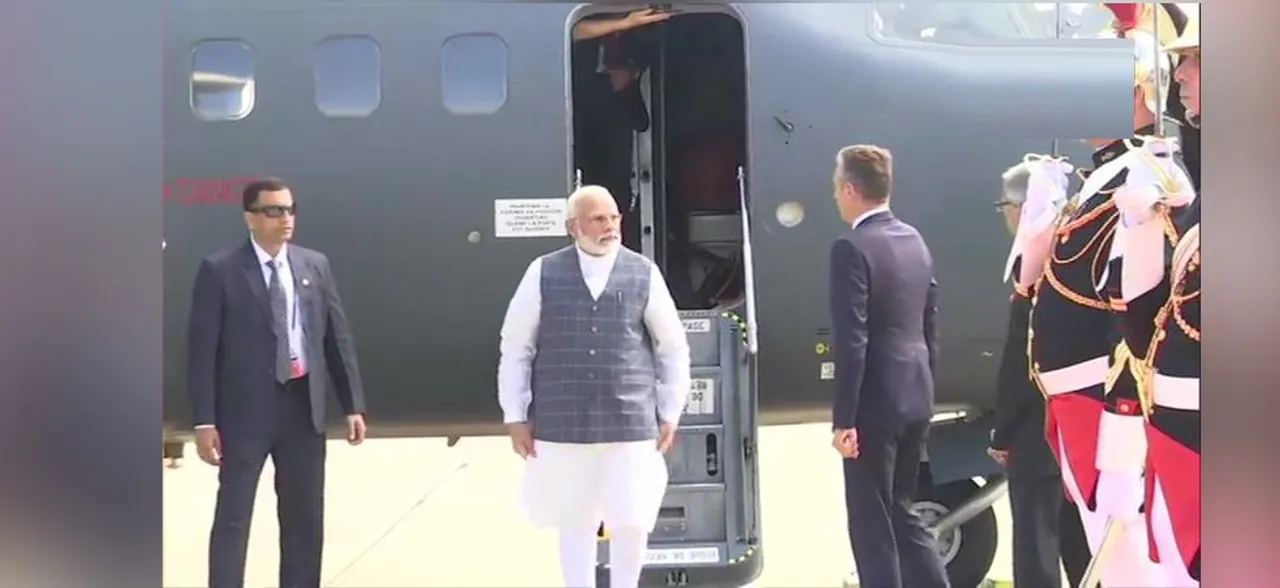 Prime Minister Narendra Modi arrives in Franceâ€™s Biarritz for G7 Summit