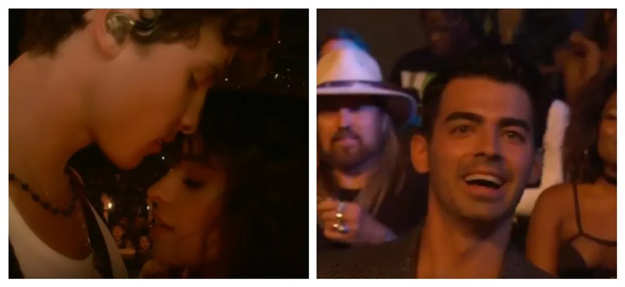 Joe Jonas waiting for Shawn Mendes and Camila Cabello to â€˜kissâ€™ after VMAâ€™s Senorita performance is priceless,  WATCH