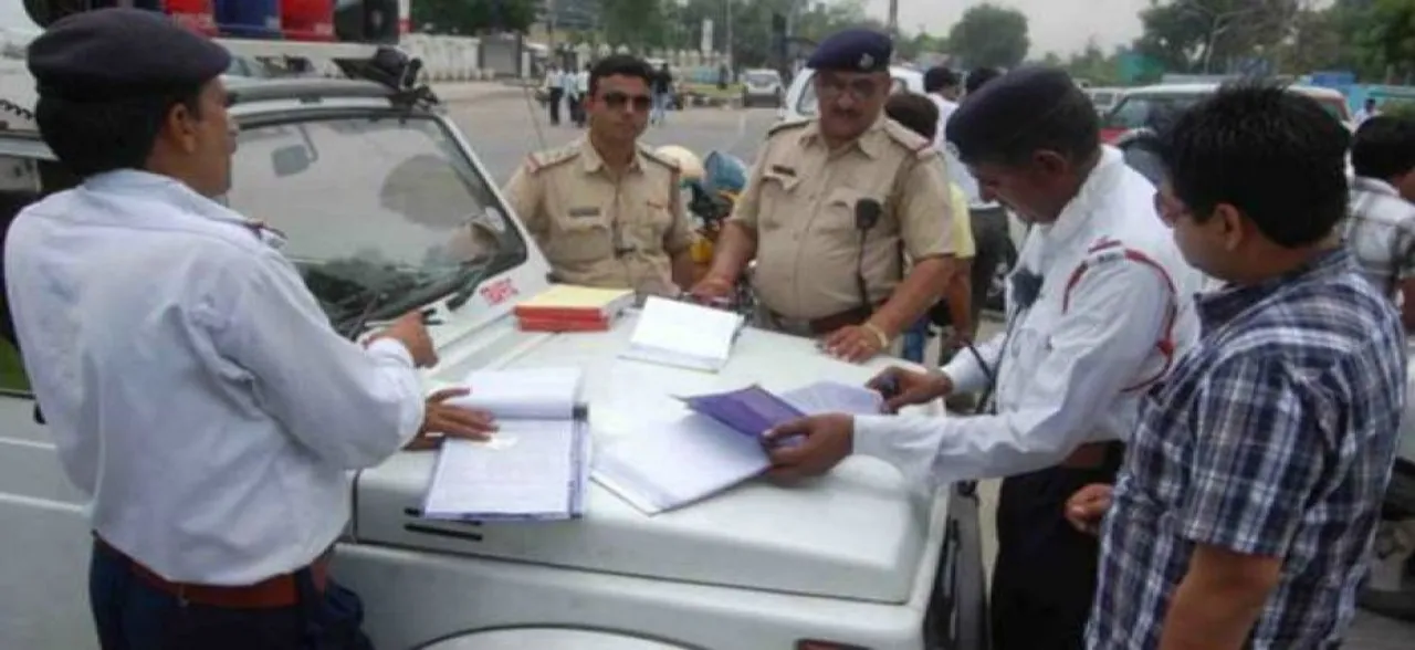Gurugram: Man On Scooter Fined With Rs 23,000 Challan For Violating Five Traffic Rules