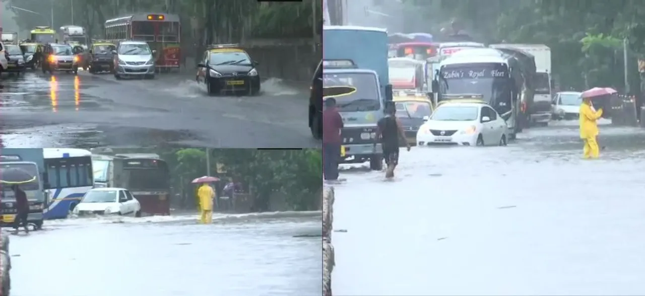 Heavy Rainfall Lashes Mumbai: Waterlogging, Late Local Trains Disrupt Mumbaikarsâ€™ Daily Schedule 