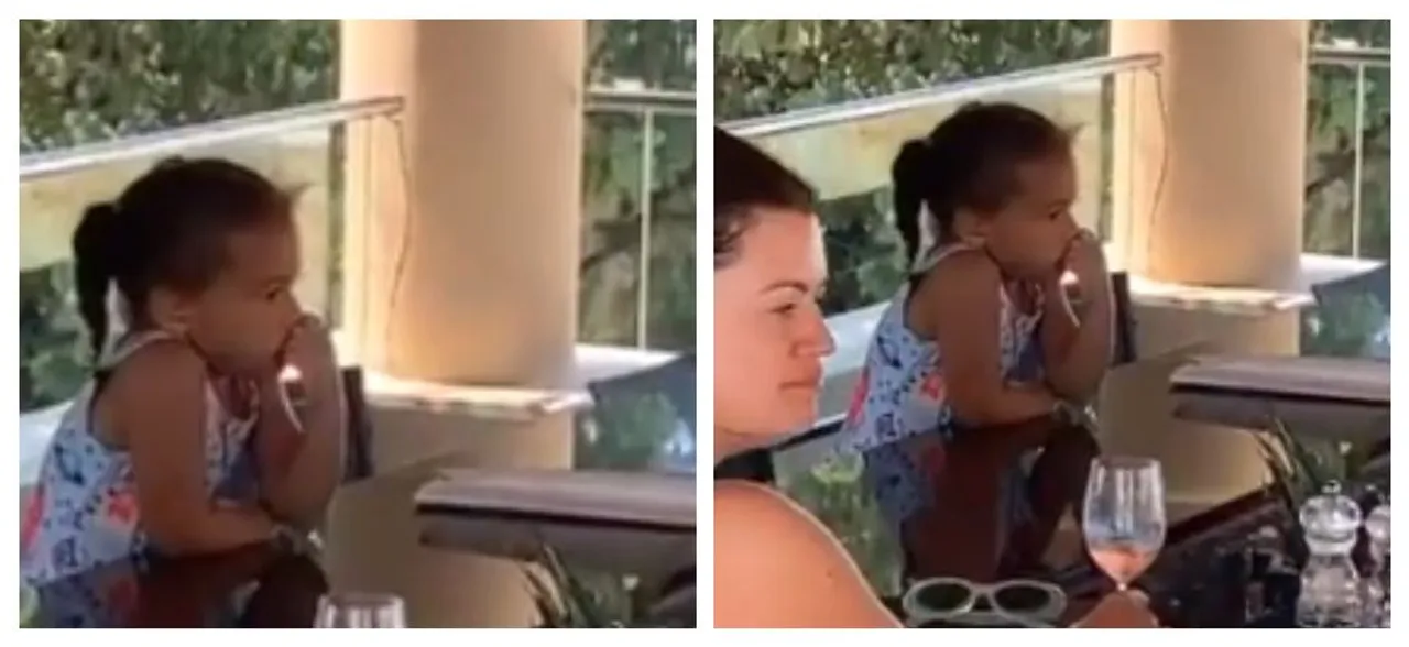 3-Year-Old Girl Walks Up to Resort Bar To Order Herself A Glass of Milk, WATCH