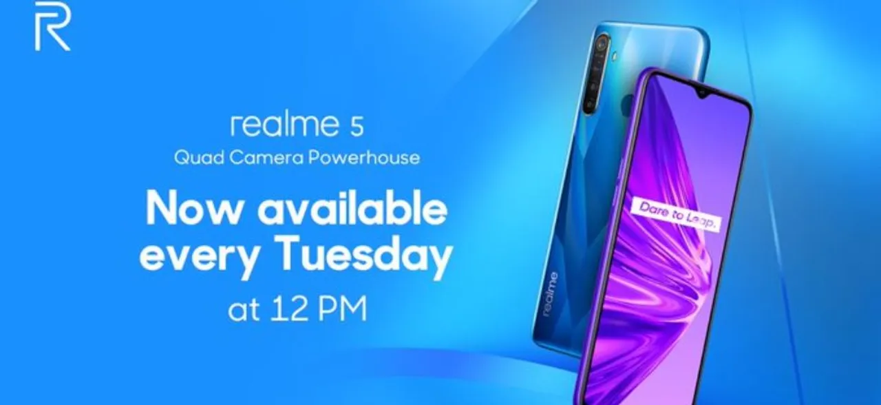 Realme 5 To Go On Flash Sale Every Tuesday At 12 PM: Specs, Features, Prices Inside