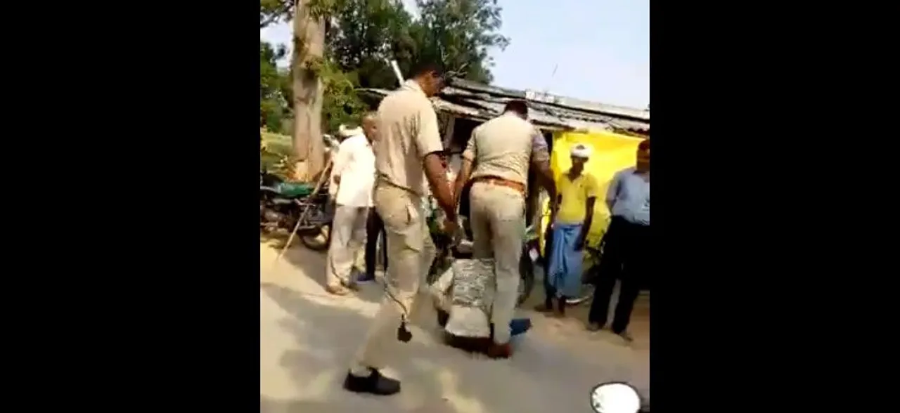 UP Cops Suspended For Thrashing Biker In Siddharthnagar, FIR Lodged