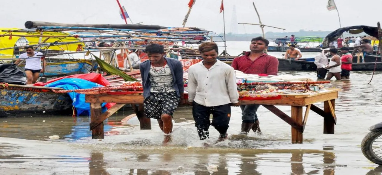 Ganga Flows Above Danger Mark In Prayagraj, 1,500 Shifted To Relief Camps