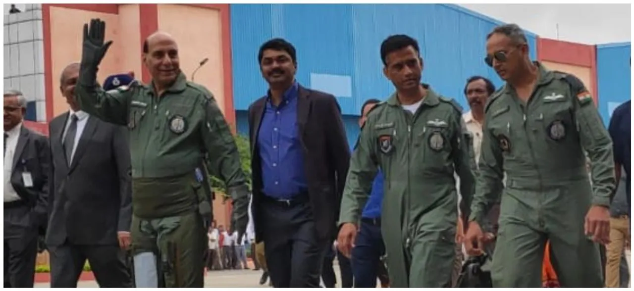 Rajnath Singh Takes Flight In Tejas, First Defence Minister To Fly In Home-Grown Fighter Aircraft