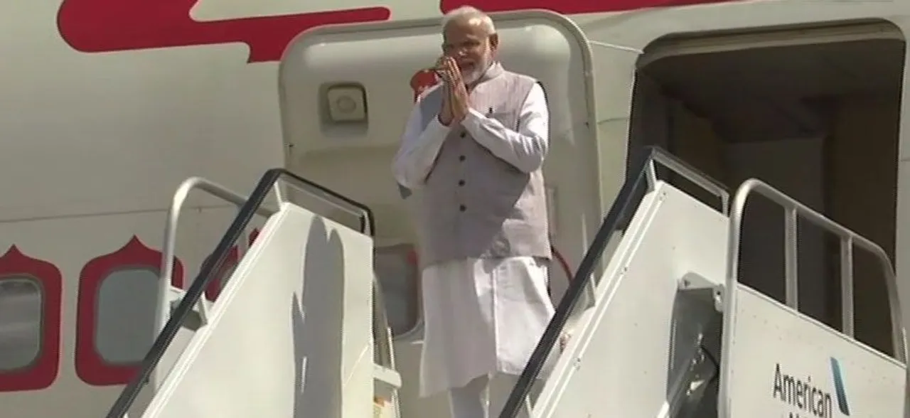 Prime Minister Narendra Modi Reaches Houston Ahead Of Mega Event At NRG Stadium