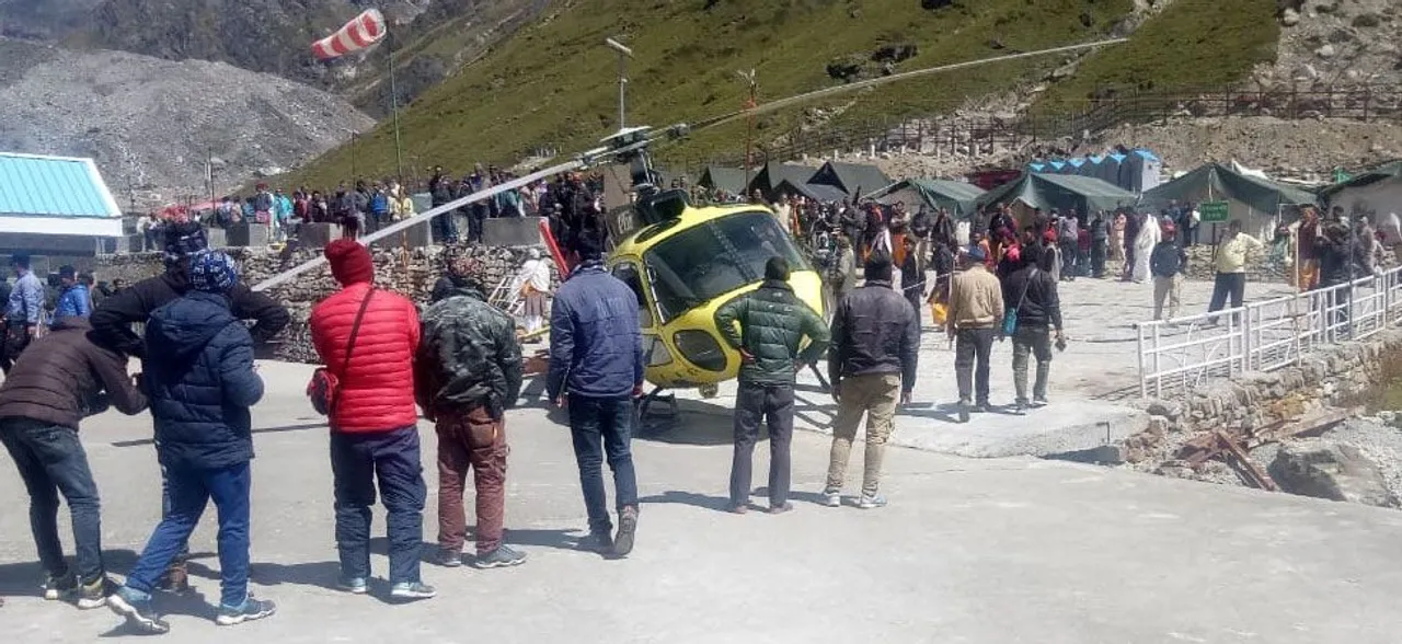 Six injured after helicopter crash-lands during take-off in Uttarakhand